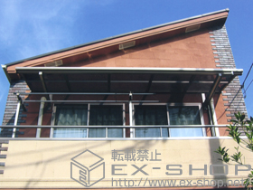 のバルコニー・ベランダ屋根 ライザーテラスII F型 ルーフタイプ 単体 積雪〜20cm対応 施工例