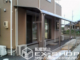 のテラス屋根 ライザーテラスII R型 テラスタイプ 連棟　積雪〜20cm対応 施工例