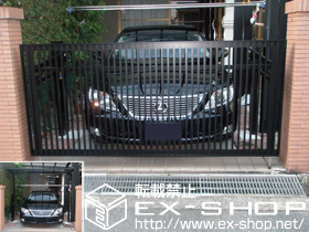 のカーゲート オーバードアS2型 電動式 施工例