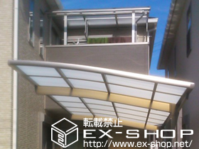 のバルコニー・ベランダ屋根 プレシオステラス R型 屋根タイプ 単体　積雪〜20cm対応 施工例