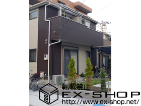 のバルコニー・ベランダ屋根 ヴェクターテラス R型 屋根タイプ　積雪〜20cm対応 施工例