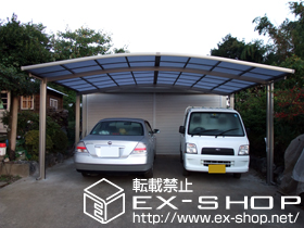 のカーポート カーブポートシグマIII ワイド 積雪〜20cm対応 施工例