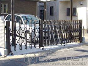 のカーゲート アルシャインII M型 Aタイプ ノンレール 片開き親子仕様 施工例