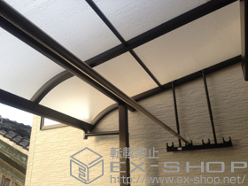 のバルコニー・ベランダ屋根 プレシオステラス R型 屋根タイプ 単体　積雪〜20cm対応 施工例