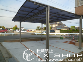 のカーポート エックスルーフ ワイド　積雪〜20cm対応 施工例