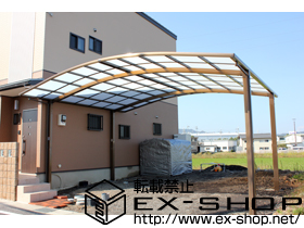 のカーポート カーブポートシグマIII   ワイドタイプ　積雪〜20cm対応 施工例