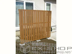 YKKAPのフェンス スタンダードフェンス5型 自由柱施工 施工例