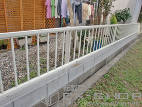 のフェンス・柵 レスティナフェンス21型 自由柱施工 施工例