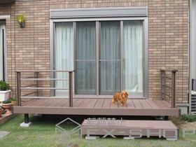 LIXIL ���N�V��(�g�X�e��)�̃E�b�h�f�b�L ���R�X�e�[�WII �P��+���[�h�f�b�L����3��+�f�b�L�t�F���X ���r�[���p�l�� �{�H��