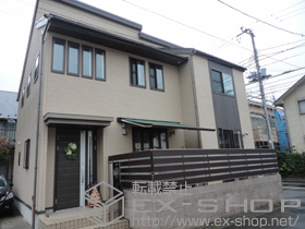 のフェンス・柵 ライフモダンII YP型フェンス 複合色 フリーポールタイプ 施工例