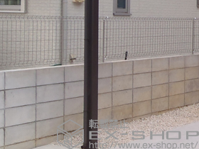 のフェンス・柵 イーネットフェンス1F型 自由柱タイプ 施工例