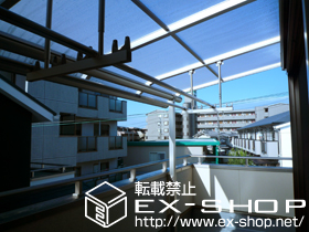 のバルコニー・ベランダ屋根 プレシオステラス R型 テラスタイプ 単体　積雪〜20cm対応 施工例