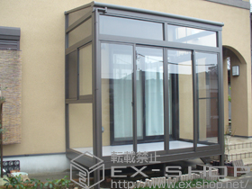 のストックヤード ほせるんですII F型 床納まり 高床仕様 1500 ランマ付き 施工例