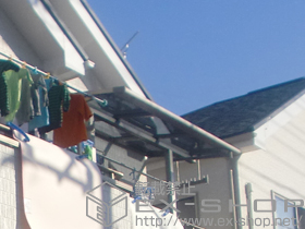 のバルコニー・ベランダ屋根 ライザーテラスII F型 屋根タイプ 単体 積雪〜20?対応 施工例