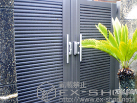 の門扉 シャレオR5型 両開き 施工例