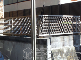 のフェンス・柵 シャレオR8型フェンス フリーポールタイプ 施工例