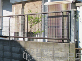 のフェンス・柵 アルメッシュフェンス1型 フリーポールタイプ 施工例