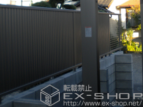 のフェンス・柵 プリレオR6型フェンス　フリーポールタイプ 施工例