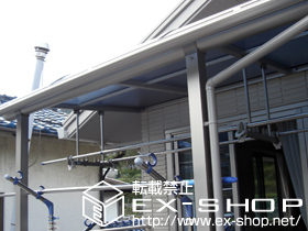 のバルコニー・ベランダ屋根 プレシオステラス R型 屋根タイプ 単体 積雪〜20cm対応 施工例