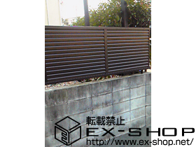 のフェンス・柵 プリレオR9型フェンス フリーポールタイプ 施工例