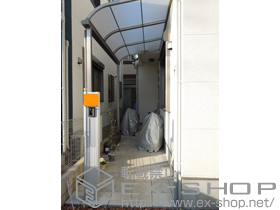 のテラス屋根 ライザーテラスII Ｒ型 テラスタイプ メーター　積雪〜20cm対応 施工例