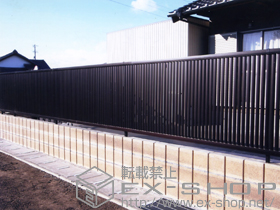 のフェンス・柵 シャレオR4型フェンス　フリーポールタイプ 施工例