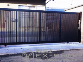 のカーゲート エススライドB型 片引き　手動式 施工例