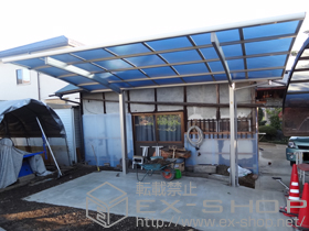 のカーポート プレシオスポート 単体 積雪〜20?対応 施工例