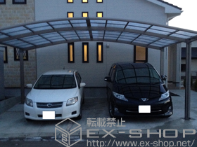 のカーポート カーブポートシグマIII ワイド 積雪〜30cm対応 施工例