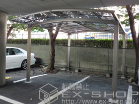 のカーポート カーブポートシグマIII ワイド 積雪〜30cm対応 施工例