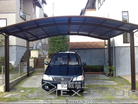 のカーポート プレシオスポートワイド 積雪〜20cm対応 施工例