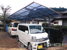 のカーポート プレシオスポート 縦連棟 積雪〜20cm対応 施工例