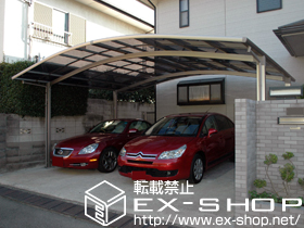 のカーポート カーブポートシグマIII ワイド 積雪〜20cm対応 施工例