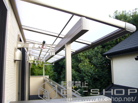 のバルコニー・ベランダ屋根 パワーアルファ F型 積雪〜30?対応 施工例