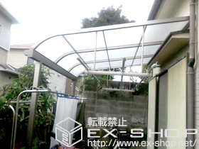 のテラス屋根 ライザーテラスIIR型 テラスタイプ 単体 積雪〜20cm対応 施工例