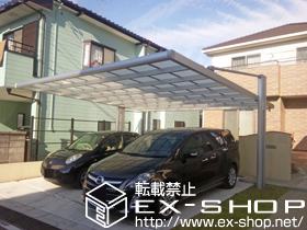 のカーポート 4Gワイド　積雪〜20cm対応 施工例
