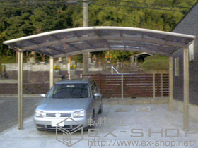 のカーポート カーブポートシグマIII ワイド 積雪〜30?対応 施工例