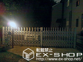 のカーゲート アルシャインII PG型R Cタイプ ノンレール 両開き 施工例