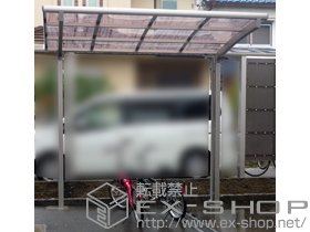 のサイクルポート・駐輪場 カーブポートシグマIII ミニ 積雪〜20cm対応 施工例