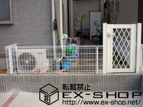 の門扉 エクスライン門扉4型 片開き 施工例