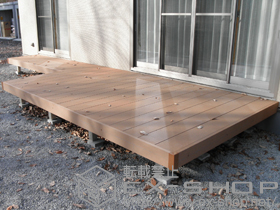 のウッドデッキ リウッドデッキ200 異型 施工例