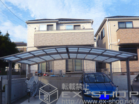 のカーポート カーブポートシグマIII ワイド 積雪〜30cm対応 施工例