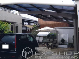 LIXIL リクシル(トステム)のカーポート カーブポートシグマIII 積雪～30cm対応 施工例