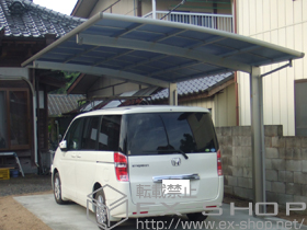 のカーポート レイナポート 積雪〜20cm対応+着脱式サポート 2本入り 施工例