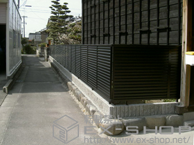 のフェンス・柵 プリレオＲ9型フェンス フリーポールタイプ 施工例