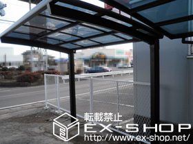 のサイクルポート・駐輪場 カーブポートシグマIII ミニ 積雪〜30cm対応 施工例