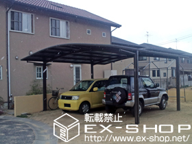 のカーポート カーブポートシグマIII ワイド 積雪〜20cm対応 施工例