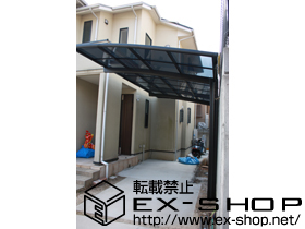 のカーポート カーブポートシグマIII　積雪〜20cm対応＋着脱式サポート柱（ロング23用）　×1本 施工例