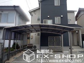 のカーポート カーブポートシグマIII ワイド 積雪〜20cm対応＋サイドパネル 施工例