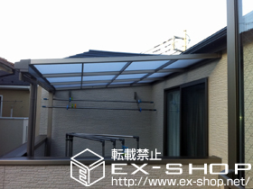 のテラス屋根 ライザーテラスII F型 単体 テラスタイプ 積雪〜20cm対応 施工例